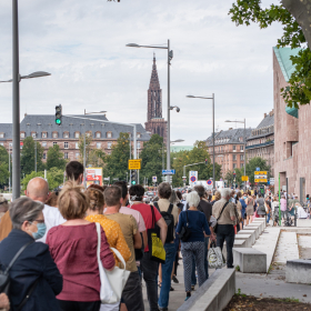 Un public de fidèles pour une rencontre dans le cadre des bibliothèques idéales 2020