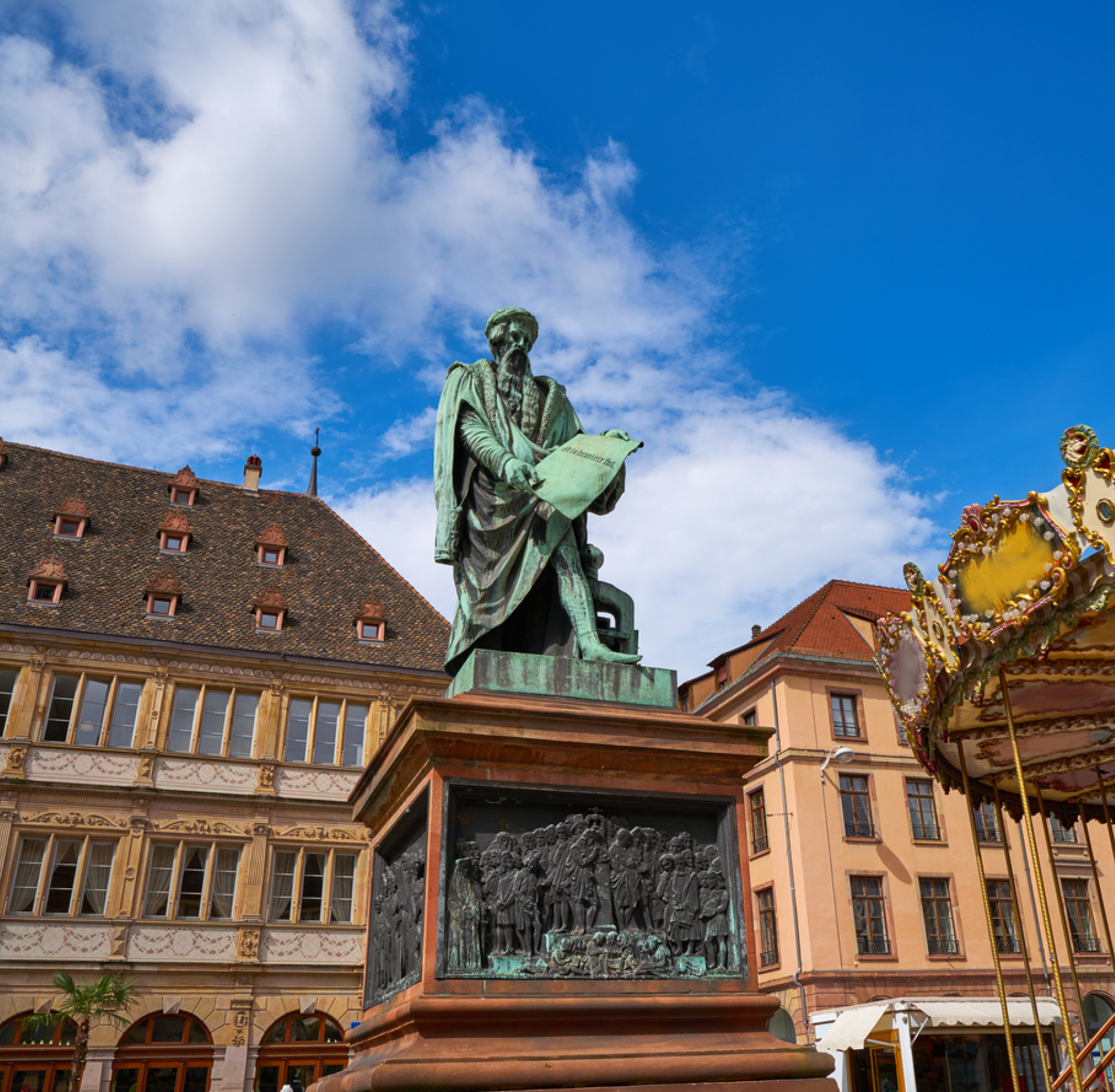 Statue de Gutenberg - Place Gutenberg à Strasbourg