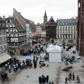 Tournage de Sherlock Holmes - Place de la Cathédrale