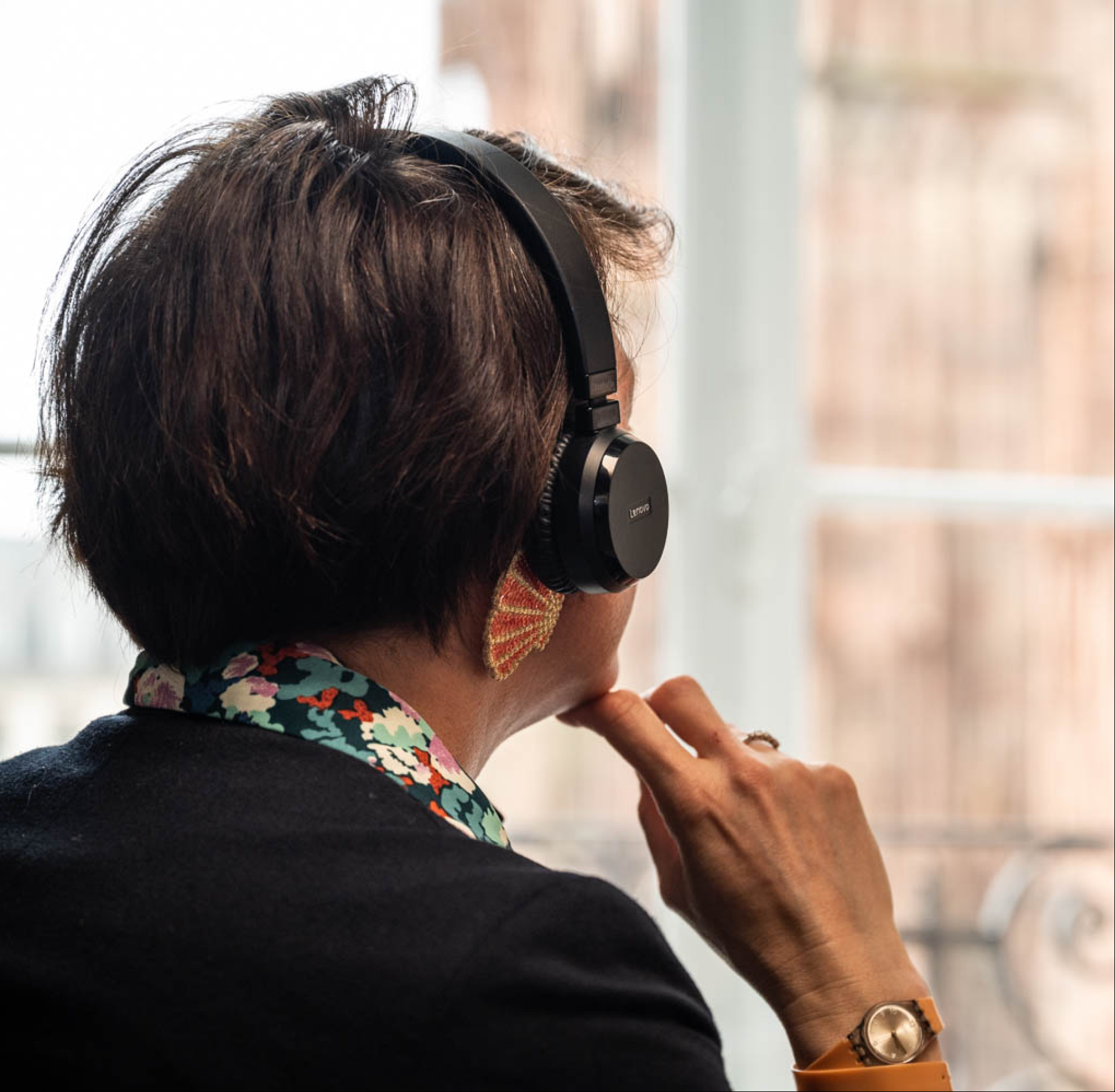 Ecoute de podcast au 5e Lieu