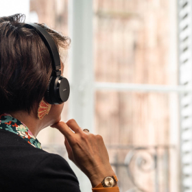 Ecoute de podcast au 5e Lieu