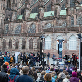 Inauguration de la Grande Lecture - Place du chateau