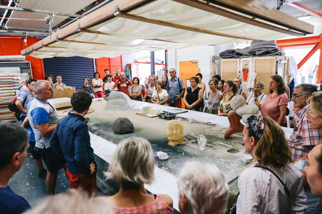 Visite de l’atelier de décors du TNS