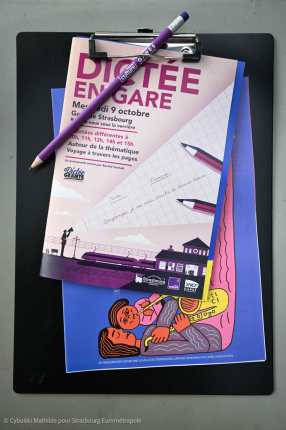 dictée en gare