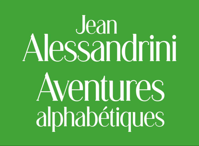 Affiche Jean Alessandrini Aventures alphabetiques_2024